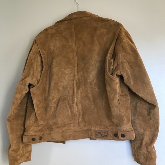 Vintage Ralph Lauren Polo Jacket Suede Leather RRL Style Grail Tartan Plaid - Picture 7 of 14